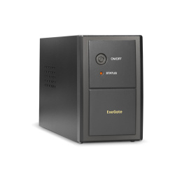 ИБП ExeGate Power Back BNB-400.LED.AVR.2SH (400VA/240W, LED, AVR, 2*EU/Тип F(Schuko), батарея 12V 4.5Ah, металлический корпус, Black) EP244541RUS