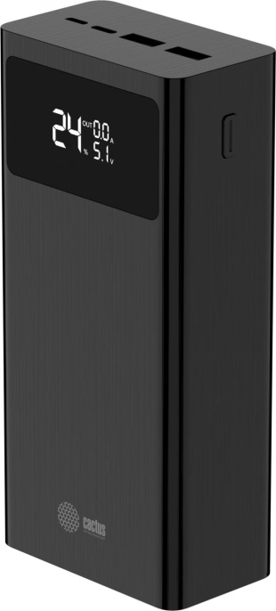Внешний аккумулятор (Power Bank) Cactus CS-PBFSKA-30000,  30000мAч,  черный