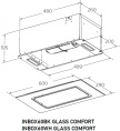 Вытяжка встраиваемая Meferi Inbox glass comfort 60wh белый управление: сенсорное 1 мотор (INBOX60WH GLASS COMFORT)