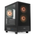 Корпус без блока питания/ Case HSPD M310, Mesh Mini-tower, Black, TG, 0.4 SPCC, 3x120mm ARGB Orbis F1 mATX, mITX 180/280/160mm 1x2.5", 1x3.5", 4xPCI 2xUSB-A 3.0 452x277x418mm (M310-TGBK-ARGB)