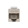 Модуль-вставка Keystone Jack RJ-45 ExeGate KJ-8P8C-SH-C6A-180-TL (Кат.6A, экранированная, 180 градусов, IDC Toolless (без инструмента)) EX297267RUS