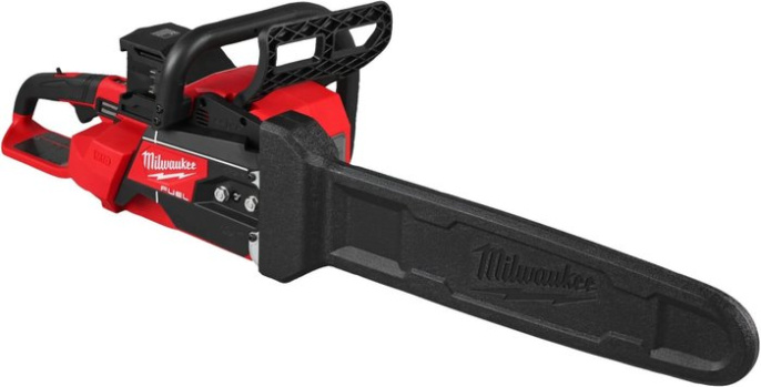 Электропила цепная Milwaukee M18F2CHS50-0 (4933480120) (цепная, двухаккумуляторная, Li-on, длина цепи: 50 см, толщина: 1.3 мм, емкость бака для масла: 169 мл, скорость цепи: 14.3 м/с)