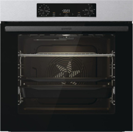 Духовой шкаф электрический Gorenje BOSB6737E06X,  77л,  дверца с 2 стеклами,  нержавеющая сталь/черный
