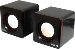 Dialog Colibri AC-04UP BLACK-RED {акустические колонки 2.0, 6W RMS, питание от USB}