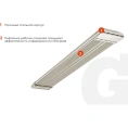 Инфракрасный обогреватель Gigant, 2 кВт IHI-2,0