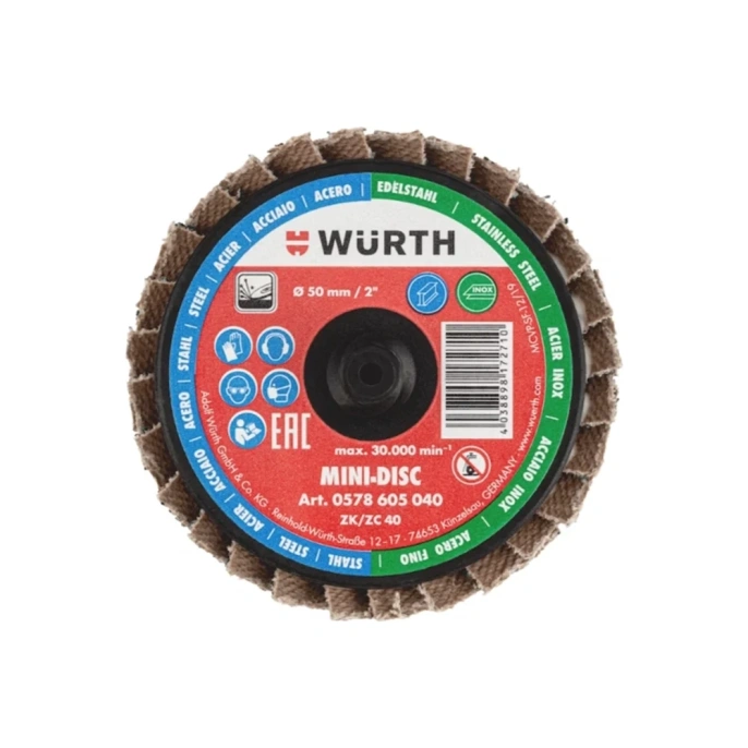 Лепестковый диск Mini, Wurth ZC40, D50ХROLOC 1578605040092 1