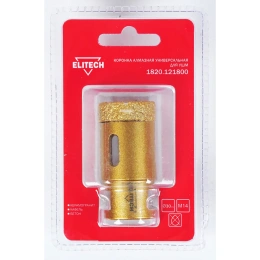 Коронка алмазная (30 мм; М14) ELITECH 1820.121800