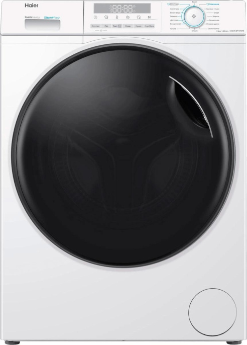Стиральная машина HAIER HWD70-BP14929B, с фронтальной загрузкой, 7кг, 1400об/мин, с паром, с сушкой, инверторная