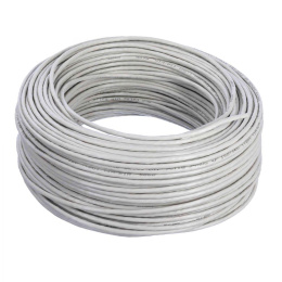 Кабель ACD-LBU5E-1HA |ACD-LBU5E-1HA| Cat5e UTP 24AWG 4Pair Solid type 0.50мм CCA 25% , PVC,100м |ACD-LBU5E-1HA| бухта, Серый, 741951