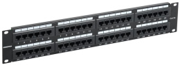Патч-панель ITK (PP48-2UC5EU-K05-G) 19" 2U 48xRJ45 кат.5E UTP