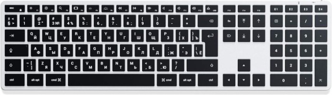 Беспроводная клавиатура Satechi Slim X3 Bluetooth Keyboard-RU. Раскладка - Русская. Цвет: серебристый (ST-BTSX3S-RU)