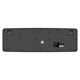 Клавиатура ExeGate Professional Standard LY-403 (USB, полноразмерная, влагозащищенная, 104кл., Enter большой, 8 оранжевых клавиш, длина кабеля 1,35м, черная, Color Box) EX264080RUS