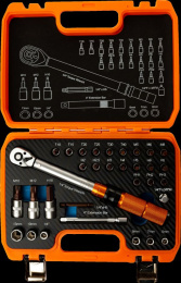Набор головок и бит MaxPiler MTW-31-SET 31 предмет (с динамометрическим ключом, 1/4", 5-25 Нм)