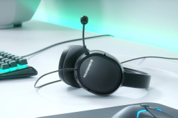 Гарнитура игровая SteelSeries Arctis 1, для компьютера и игровых консолей, мониторные, радио, черный [61512]