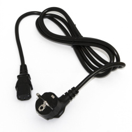 Шнур питания Hyperline PWC-IEC13-SHM-0.5-BK C13-Schuko проводник.:3x0.75мм2 0.5м 250В 10А упак.:1