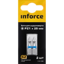 Бита (2 шт; PZ1; 25 мм) для шуруповерта Inforce 11-01-388