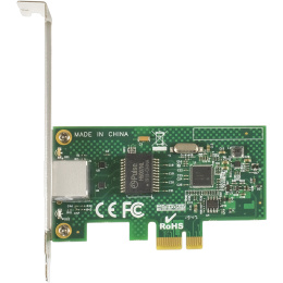 Сетевой адаптер ExeGate EXE-i210AT PCI-E x1 v2.0, порт 1xRJ45 медный , 10/100/1000Mbps, Gigabit Server NIC Intel Chipset WGI210AT EX283723RUS