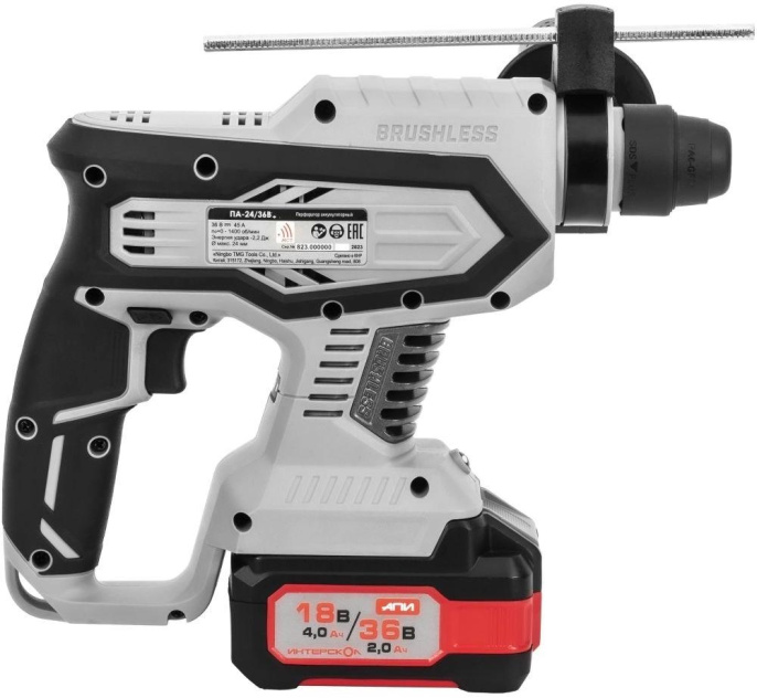 Перфоратор Интерскол ПА-24/36В Li-Ion, 2Ач [823.2.2.70]