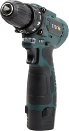 Дрель-шуруповерт аккумуляторная Zitrek Green 12V Plus, 12В, 1x1,5Ач 085-1013