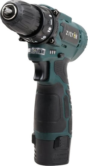 Дрель-шуруповерт аккумуляторная Zitrek Green 12V Plus, 12В, 1x1,5Ач 085-1013