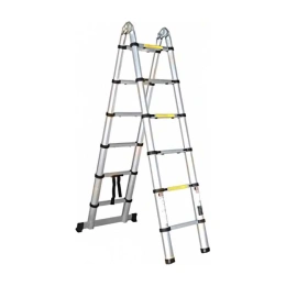 Телескопическая алюминиевая лестница STARTUL 2х8 ступеней ST9733-050