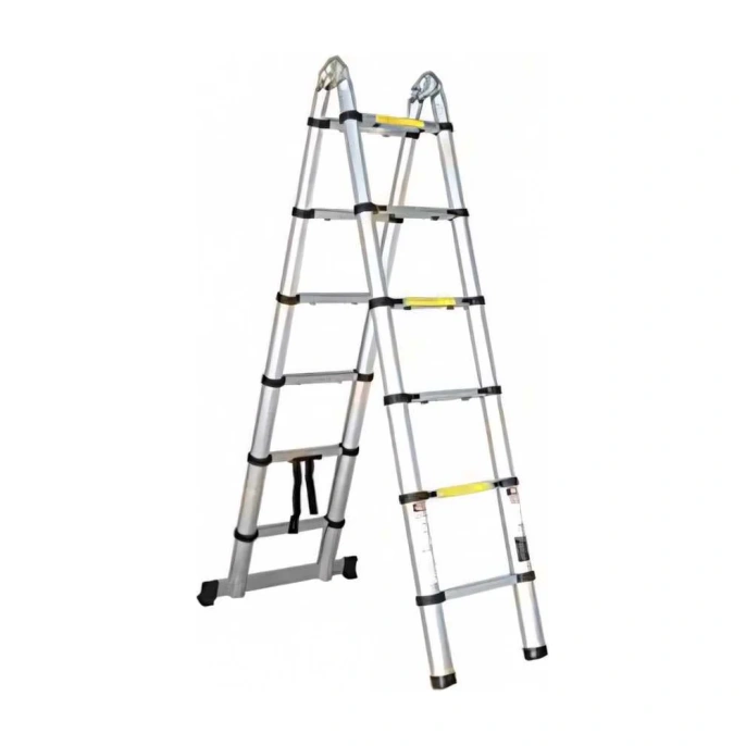 Телескопическая алюминиевая лестница STARTUL 2х8 ступеней ST9733-050