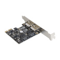 Контроллер ExeGate EXE-501 (PCI-E x1 v2.0, SATA3 6Gb/s, 2 int.+2 ext., ASMedia Chipset ASM1061) EX283707RUS