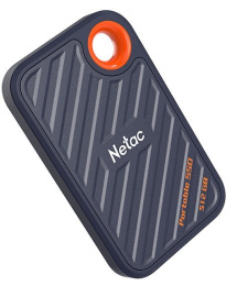 512ГБ Внешний диск SSD NETAC ZX20 NT01ZX20-512G-32BL, USB-C, запись - 1800МБ/с, чтение - 2000МБ/с, синий