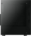 Корпус ATX Aerocool Python-G-BK-v1, Midi-Tower, без БП, черный