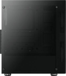Корпус ATX Aerocool Python-G-BK-v1, Midi-Tower, без БП, черный