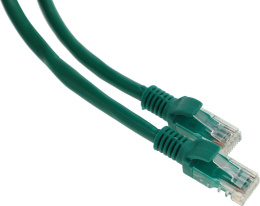 Патч-корд SUPRLAN 10-0156, вилка RJ-45, вилка RJ-45, кат.5E, LSZH, 0.5м, зеленый