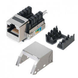 Модуль WRline (WR-KJ-RJ45-C5E-SH-90) информ. Keystone RJ45 1 кат.5E FTP черн.