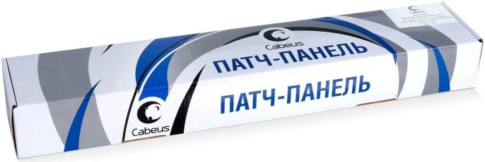 Cabeus PLHD-48-Cat.5e-Dual IDC-1U Патч-панель высокой плотности 19", 1U, 48 портов RJ-45, категория 5e, Dual IDC