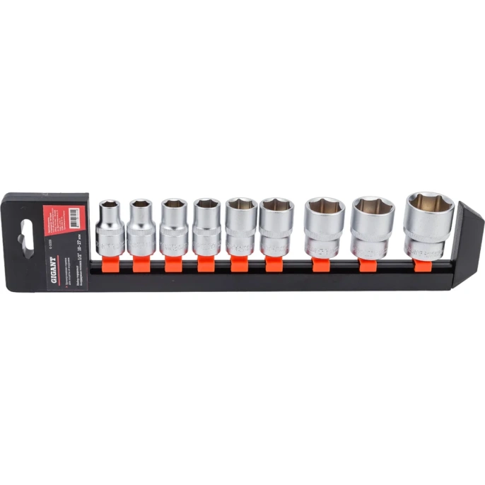 Набор торцевых безударных головок (9 шт; 10-27 мм; 1/2DR) Gigant G-11330