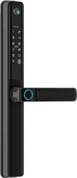Умный дверной замок roome Smart Tuya Digital Fingerprint Aluminum Door Lock A5 Pro Черный (35*85мм, врезной, с камерой)