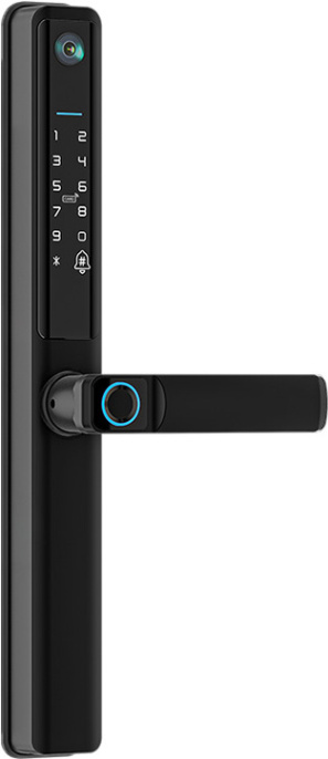Умный дверной замок roome Smart Tuya Digital Fingerprint Aluminum Door Lock A5 Pro Черный (35*85мм, врезной, с камерой)