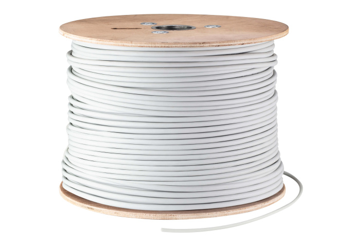 ATEN 2L-29330 Кабель, витая пара, внутренний, U/FTP, Cat 6a, жесткий, 4 пары, ПВХ, цвет cерый, 23AWG;сопротивление 9,38 Ом макс. /100 м;вносимые потери: макс. 45.3 дБ при 500 МГц/100 м