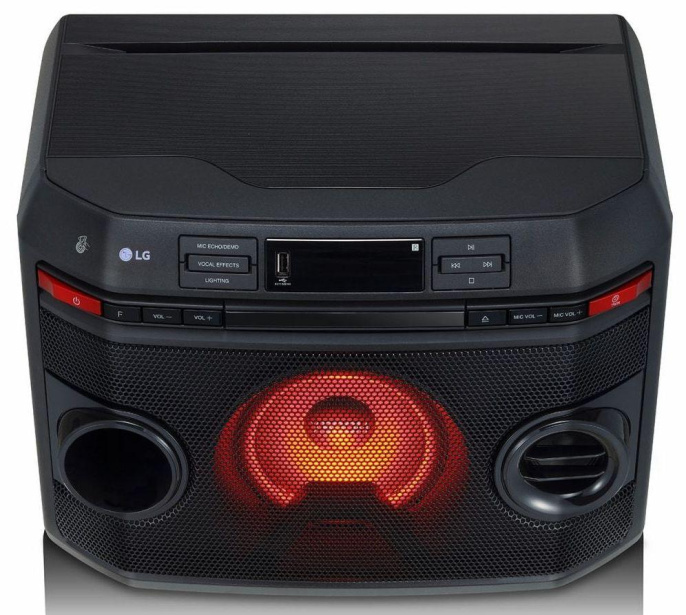 Минисистема LG XBOOM OL45 черный 220Вт CD CDRW FM USB BT