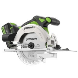 Циркулярная пила дисковая Greenworks GD24CS165 ручная D диска.:165мм 1501607CUG