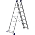 Универсальная трехсекционная лестница со стабилизатором СИБИН 3х7 ступеней 38833-07