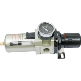 Фильтр-влагоотделитель для компрессора с регулятором давления 1/2"; манометр; 4000 л/мин; 10 бар Gigant GAW4000-04