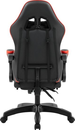 Игровое кресло DEFENDER Serenity Черн/красн,класс 2,PU,подножка 64807