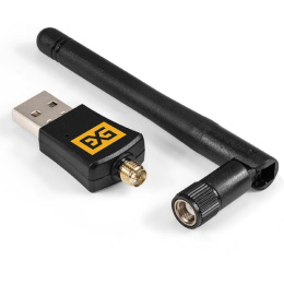 Exegate EX299657RUS Сетевой адаптер Wi-Fi 5 двухдиапазонный ExeGate EX-W5-T2U Plus-AC650 Wi-Fi AC a/b/g/n/ac , чипсет Realtek8811, 2.4 ГГц до 200 Мбит/с + 5 ГГц до 433 Мбит/с, внешняя съемная 2dBi а
