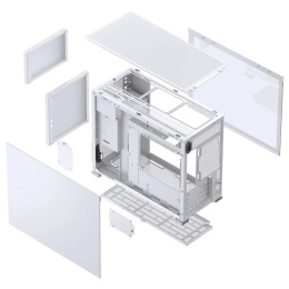 Корпус компьютерный Mini-Tower/ Case JONSBO D31 STD, Mini-Tower, TG, no fan, 1xUSB-A 3.2 + 1xUSB-C 3.2, mATX, mDTX, mITX White (D31 STD White)