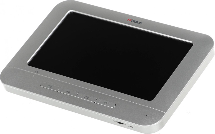 Видеодомофон HIWATCH DS-D100MF,  белый
