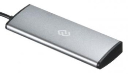 Хаб разветвитель Digma HUB-4U2.0-UC-DS, серебристый