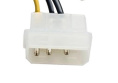 Переходник питания PCI-Express 6pin ExeGate EX-CC-PSU-6 от 2х разъемов Molex IDE блока питания, 0,15м EX138937RUS