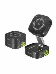 UGREEN MagFlow беспроводное зарядное устройство версия Genshin Impact 2-in-1 Qi2 15W- Black