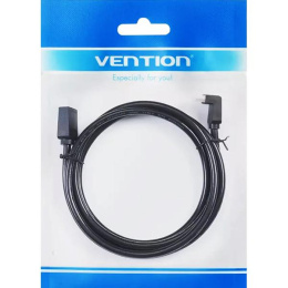Кабель Vention HDMI High speed v2.0 with Ethernet 19M/19M угол 270 - 2м (AAQBH)