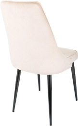 Стул для дома Бюрократ CH-K4 бежевый Holland 06 металл черный на ножках CH-K4_1/HL07